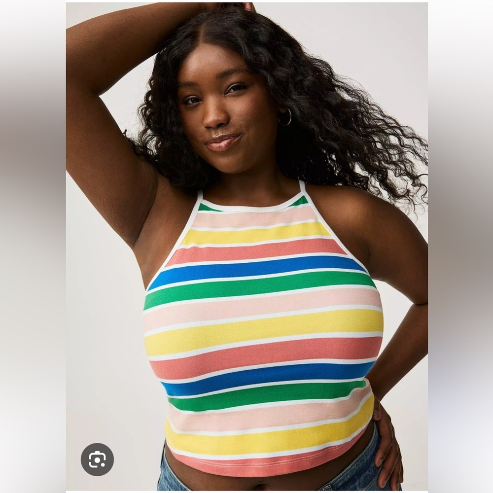 Torrid Foxy High Neck Crop Tank
